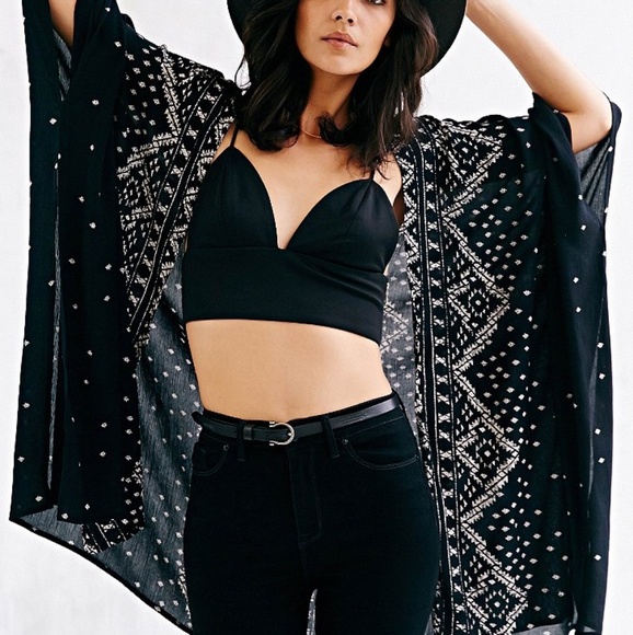 Urban Outfitters Jackets & Blazers - Urban Outfitters | Ecoté crinkle kimono